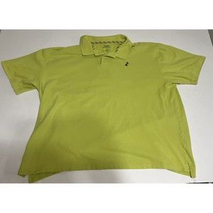 DISNEY PARKS DISNEYLAND MICKEY MOUSE POLO KNIT SHIRT Mens XXXL 3XL Yellow